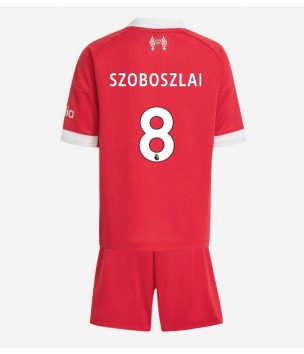 Billiga Liverpool Dominik Szoboszlai #8 Hemmatröja Barn 2025-26 Kortärmad (+ Korta byxor)